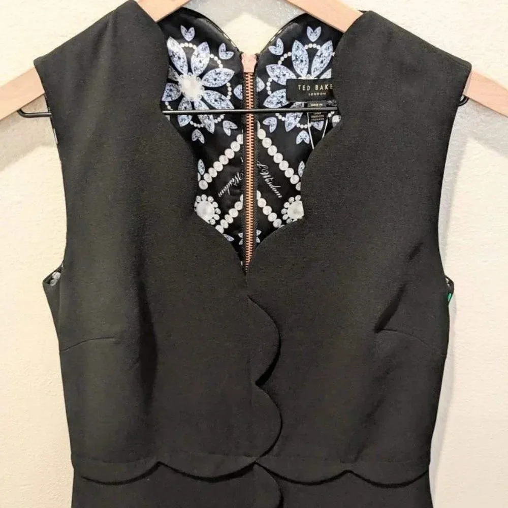 Ted Baker London Scallop Edge Shift Dress - Picture 2 of 10